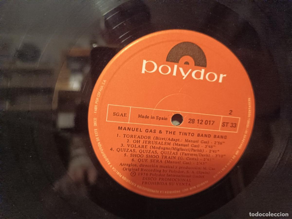 Discos de vinilo: Manolo Gas disco de promocion - Foto 3