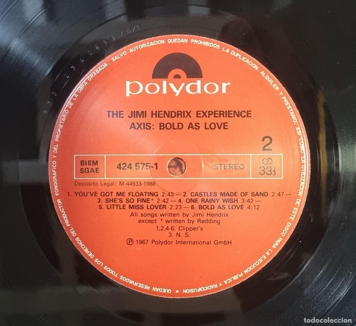 Discos de vinilo: The Jimi Hendrix Experience - Axis: Bold As Love - Foto 4