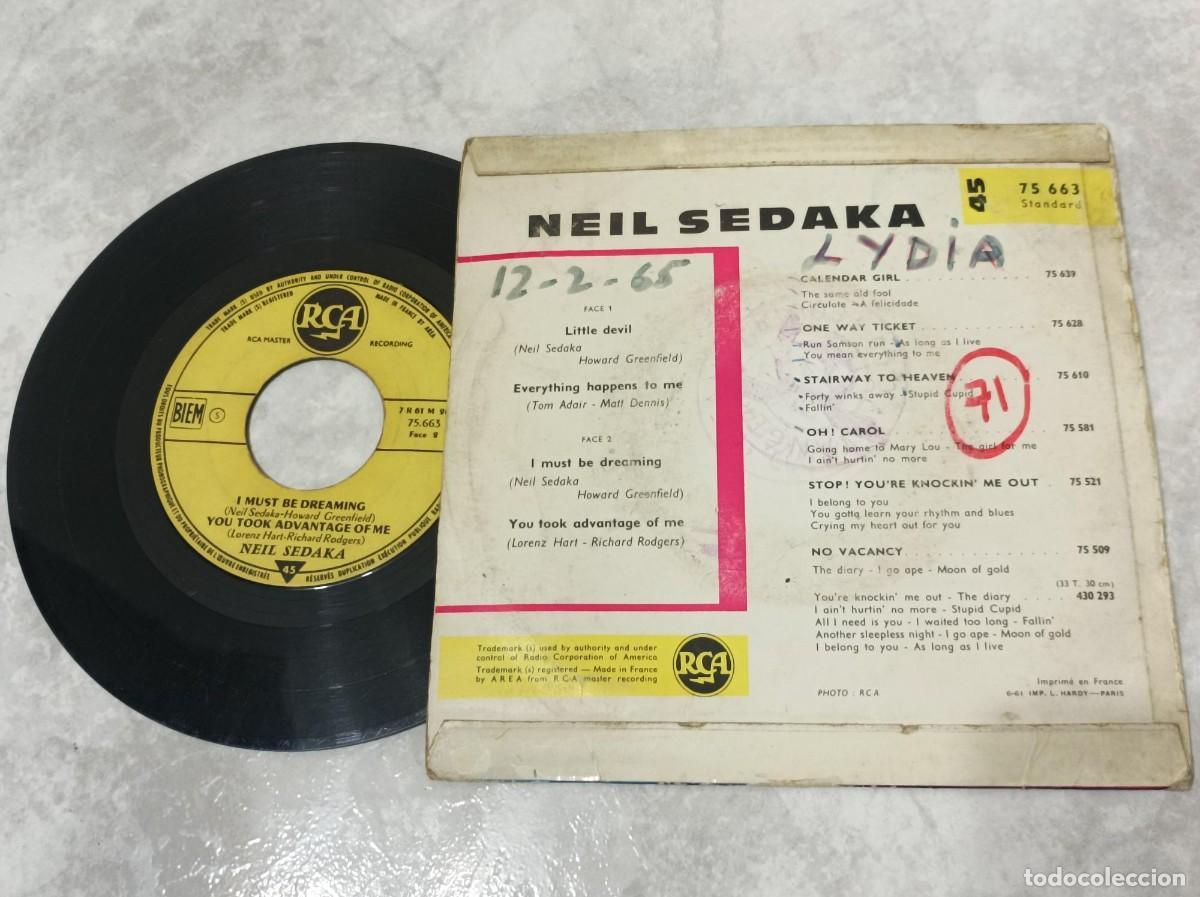 Discos de vinilo: Neil Sedaka little devil ep - Foto 2