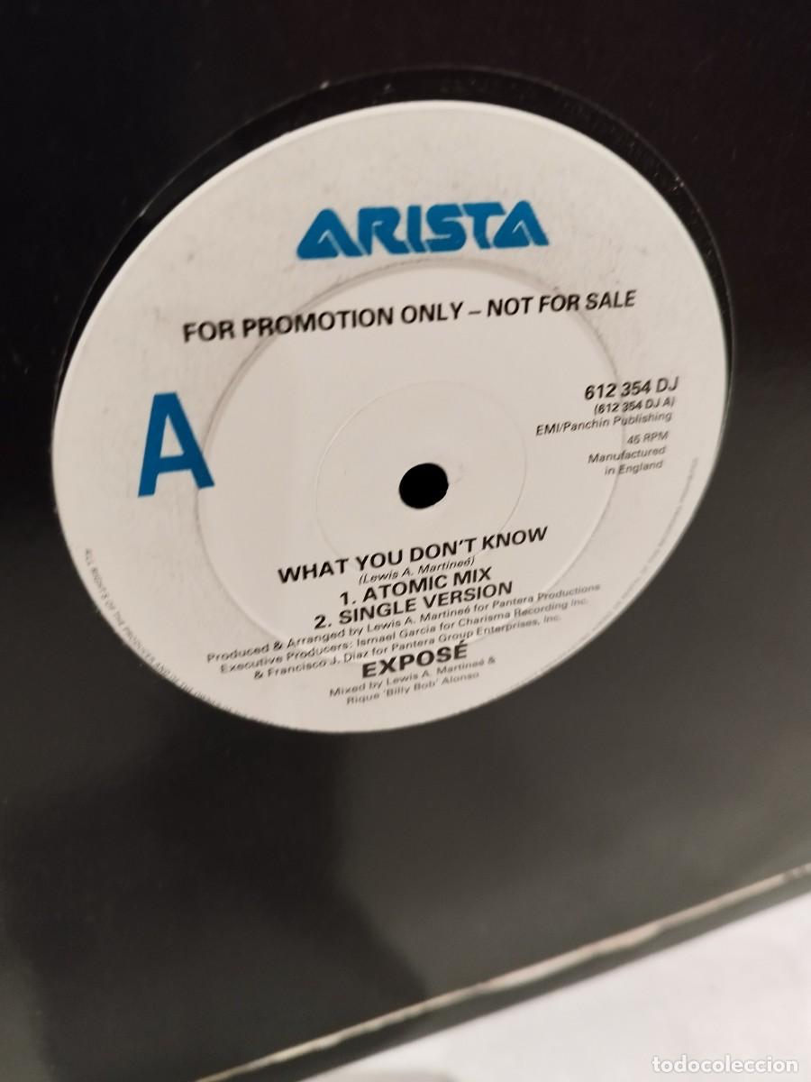 Discos de vinilo: Expos&eacute; &ndash; What You Dont Know. Vinilo maxi single. - Foto 2