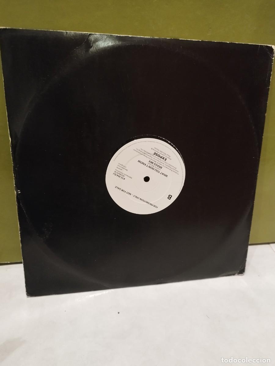 Discos de vinilo: Expos&eacute; &ndash; What You Dont Know. Vinilo maxi single. - Foto 3