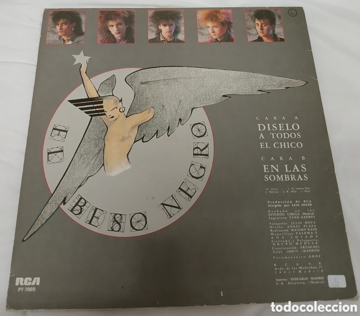 Discos de vinilo: EL BESO NEGRO MAXI SINGLE D&Iacute;SELO A TODOS - Foto 2