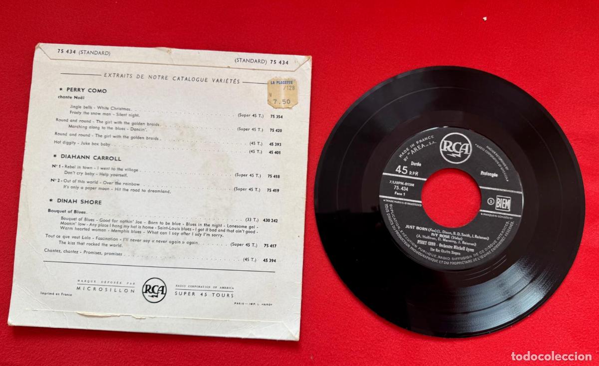 Discos de vinilo: Perry Como 45t Dream along with me VG- EX - Foto 2