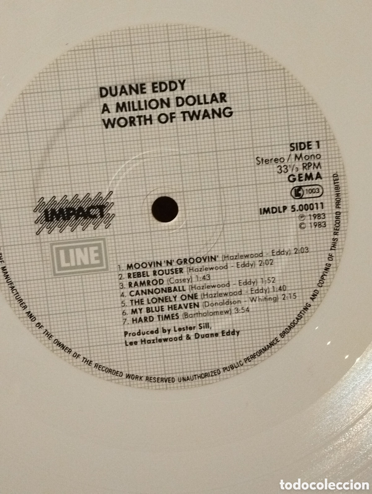 Discos de vinilo: DUANE EDDY, 1000000 WORTH OF TEANG - Foto 4