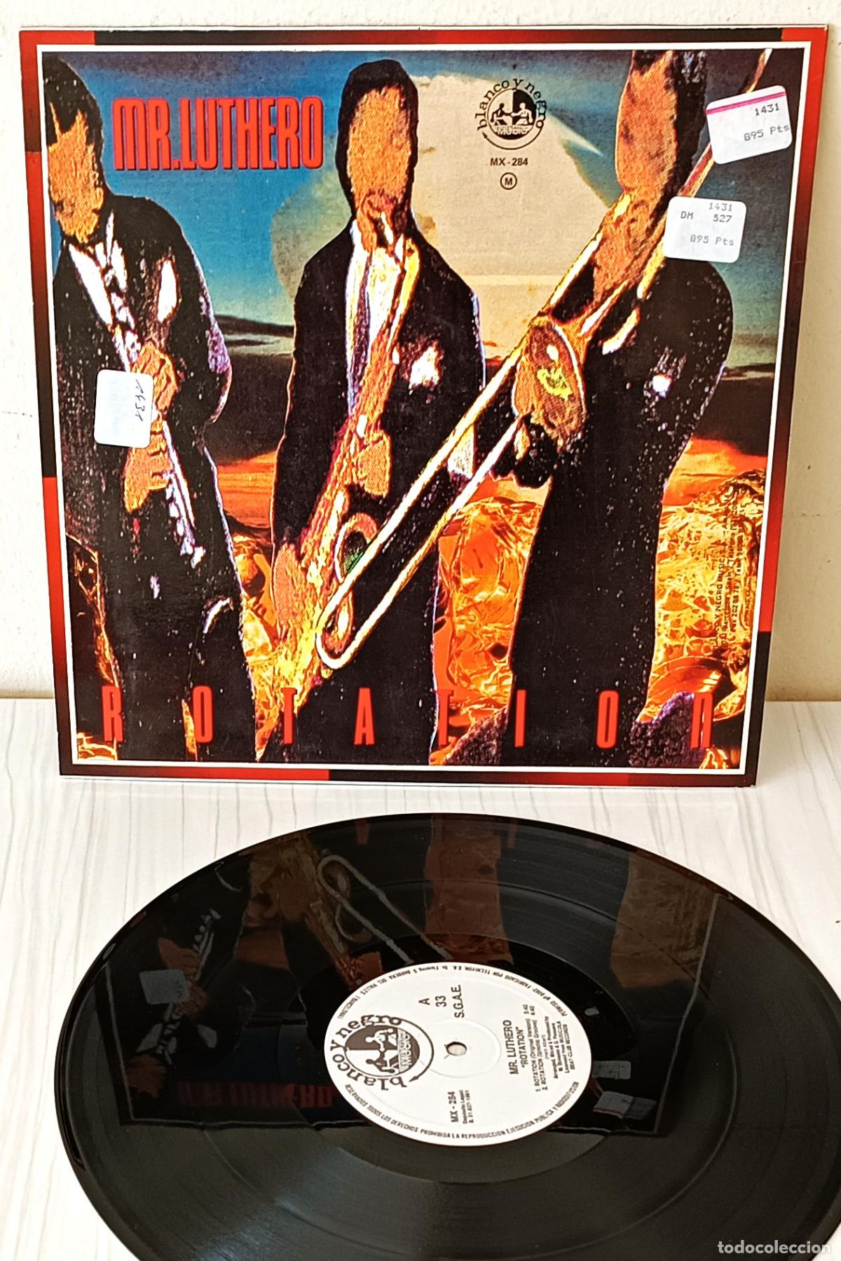 Discos de vinilo: MR. LUTHERO - ROTATION MAXI BLANCO Y NEGRO - 1991 - Foto 2