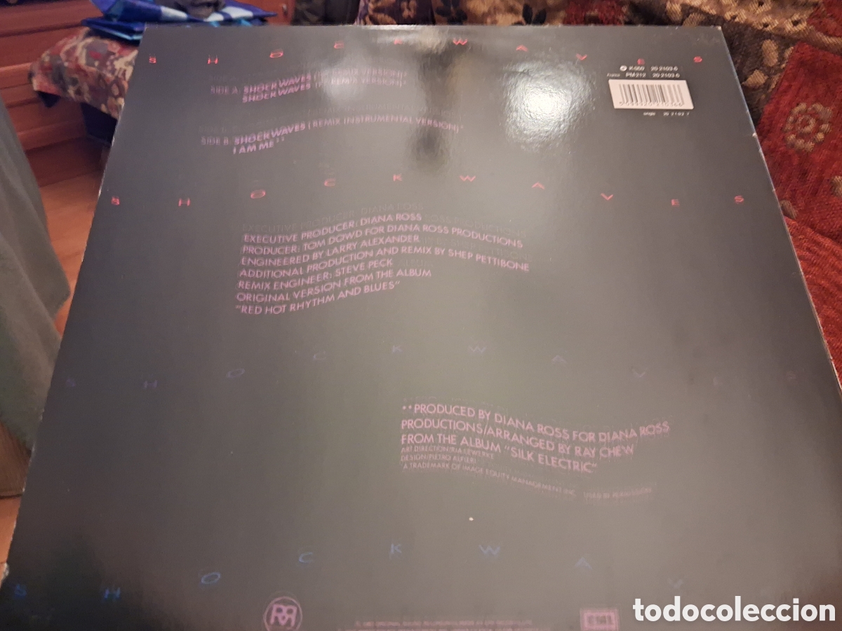 Discos de vinilo: Diana Ross&nbsp;maxisingle&nbsp;Shockwaves - Foto 2