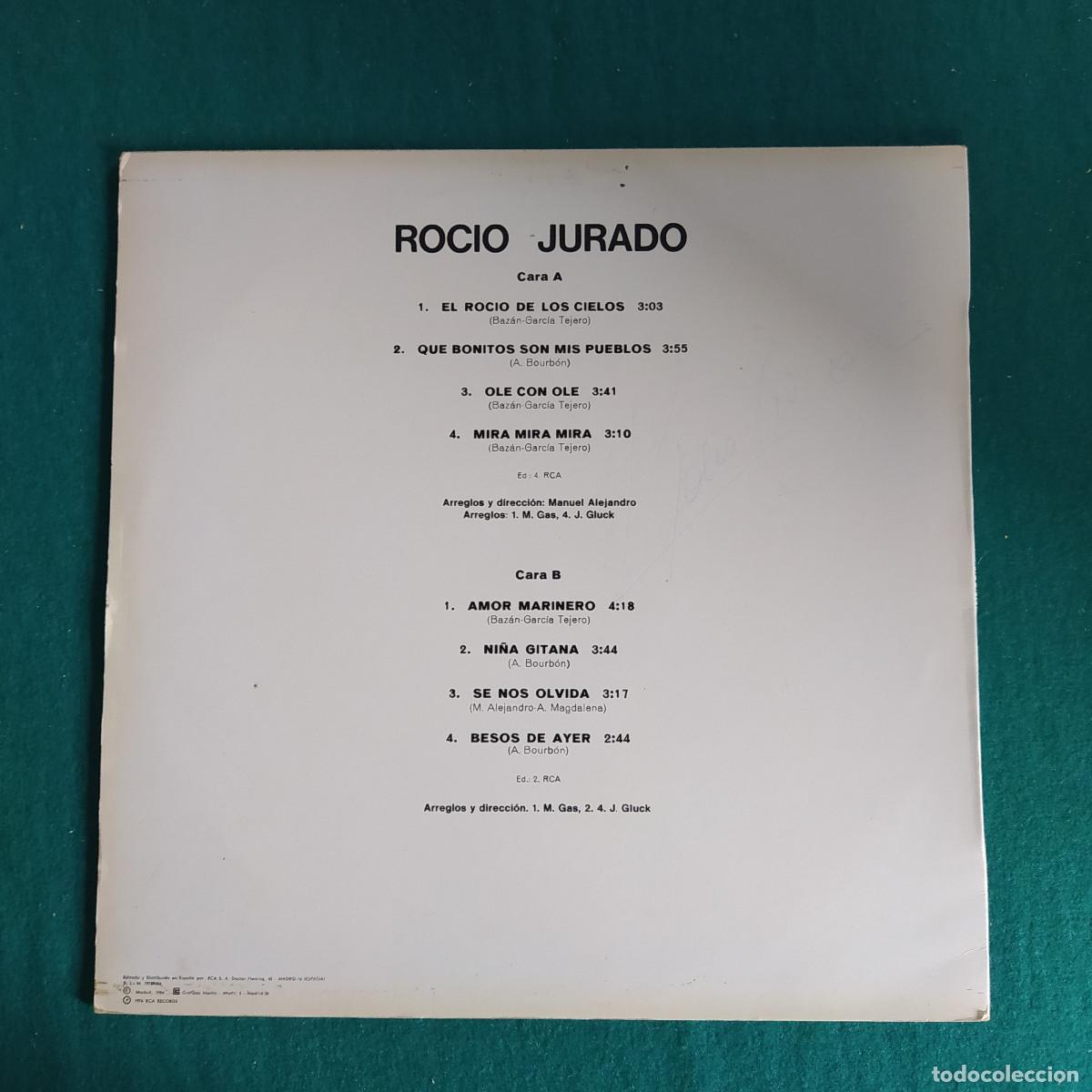Discos de vinilo: Rocio Jurado &ndash; Rocio Jurado - Foto 2
