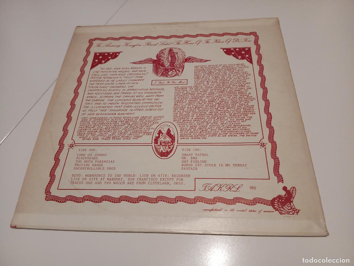 Discos de vinilo: Devo &ndash; Sing If Youre Glad To Be Devo- LP disco vinilo - Foto 7