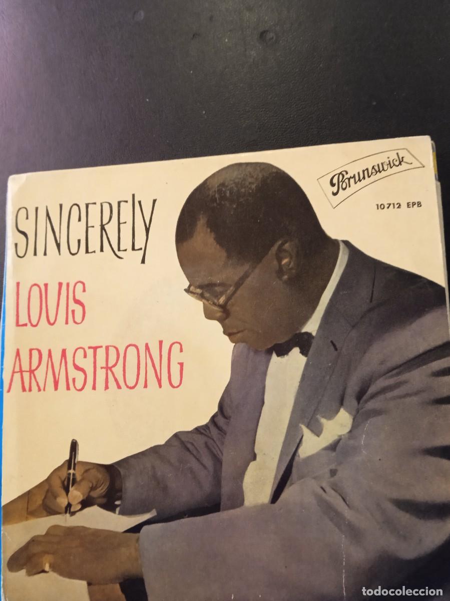 Discos de vinilo: LOUIS ARMSTRONG- SINCERELY. EP - Foto 1