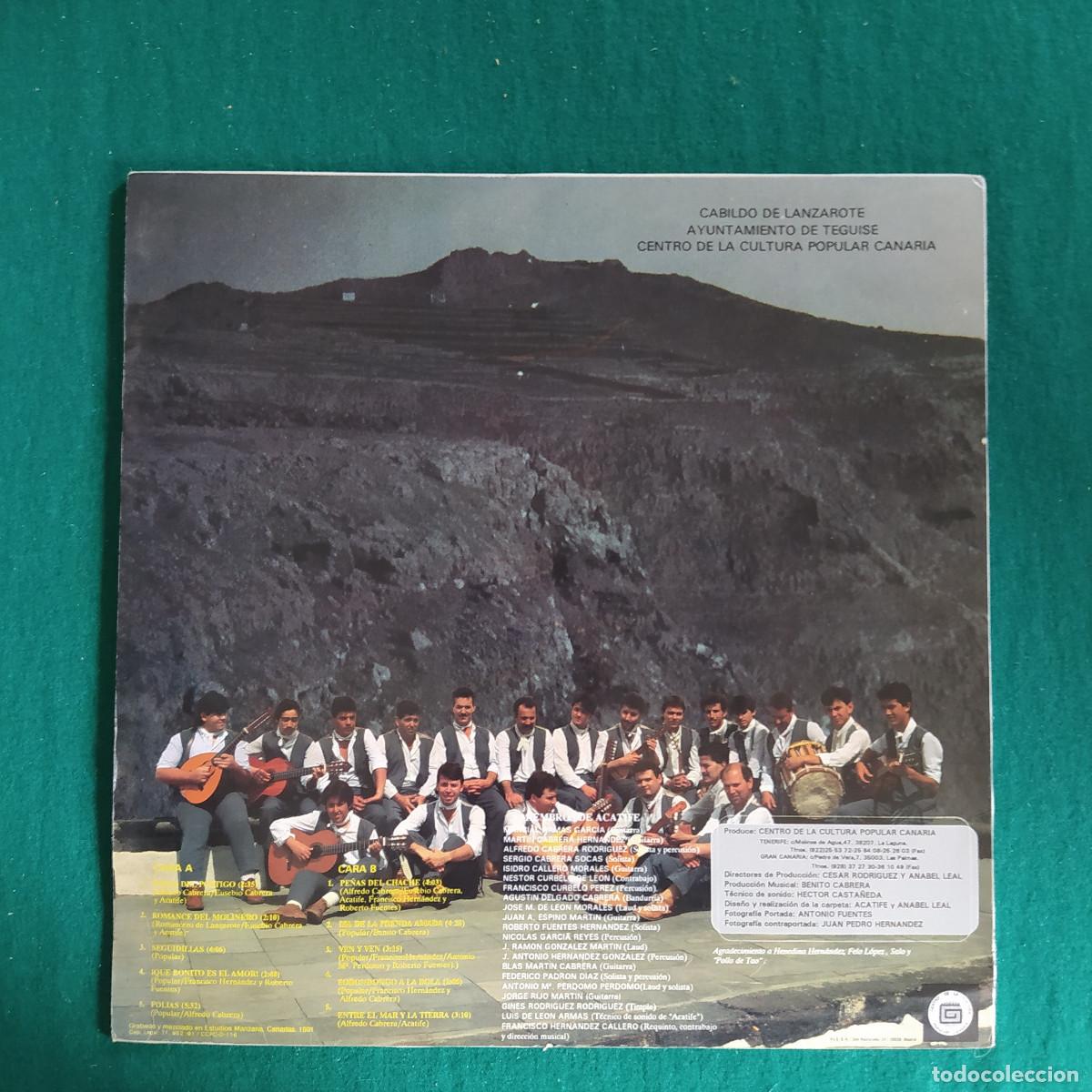 Discos de vinilo: ACATIFE PE&Ntilde;AS DEL CHACHE - Foto 2