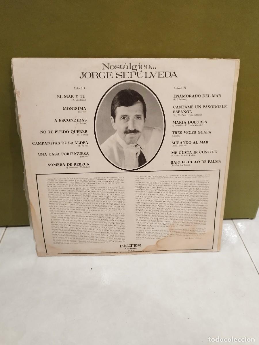 Discos de vinilo: Jorge Sepulveda &ndash; Nost&aacute;lgico. Vinilo lp. - Foto 3