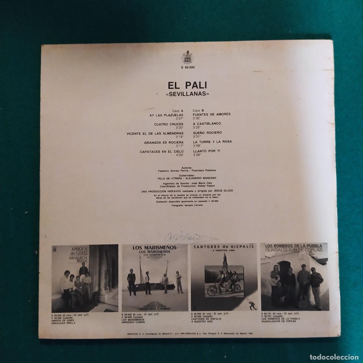 Discos de vinilo: El Pali &ndash; Sevillanas - Foto 2