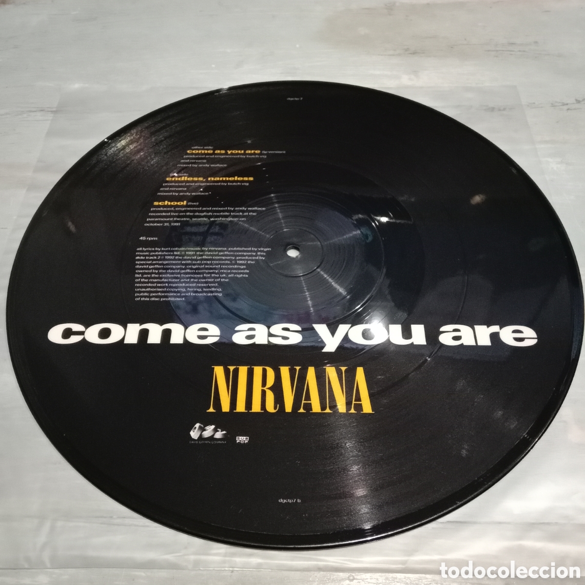 Discos de vinilo: NIRVANA - COME AS YOU ARE - PICTURE DISC 12&rdquo; - Foto 8