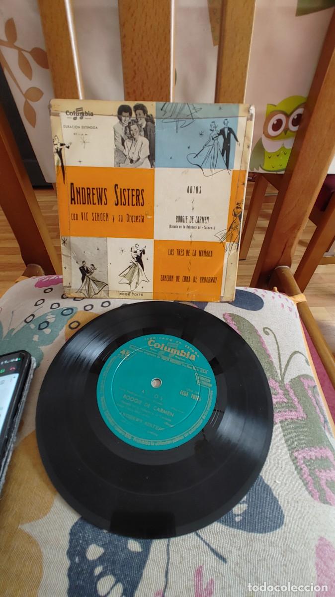 Discos de vinilo: ANDREW SISTERS-EP ADIOS +3 - Foto 1