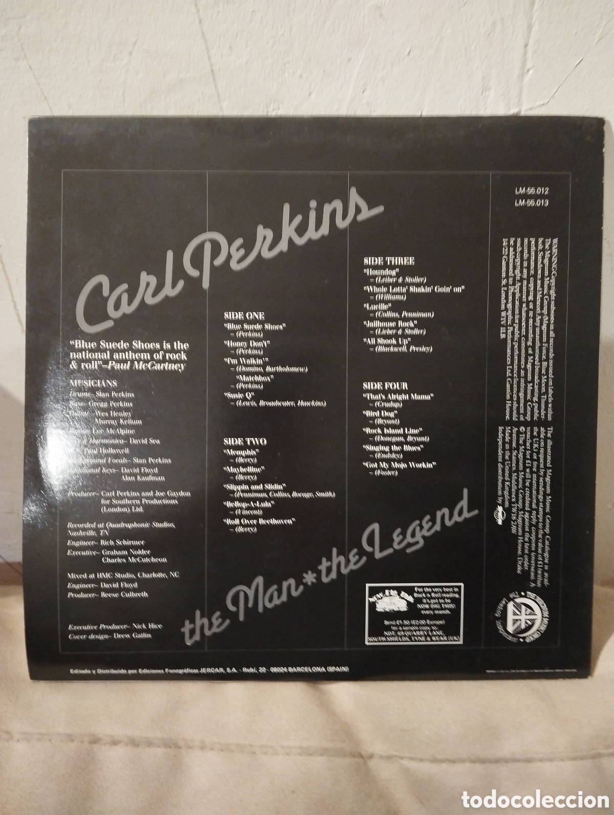 Discos de vinilo: CARL PERKINS, THE MAN ,THE LEGEND - Foto 2