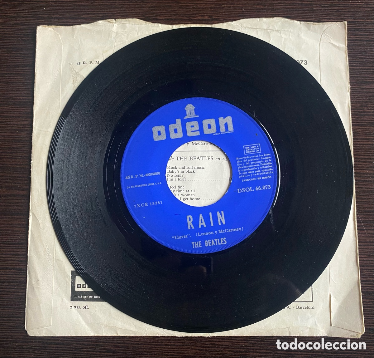 Discos de vinilo: THE BEATLES - PAPERBACK WRITER/RAIN - EMI ODEON 1966 - Foto 4