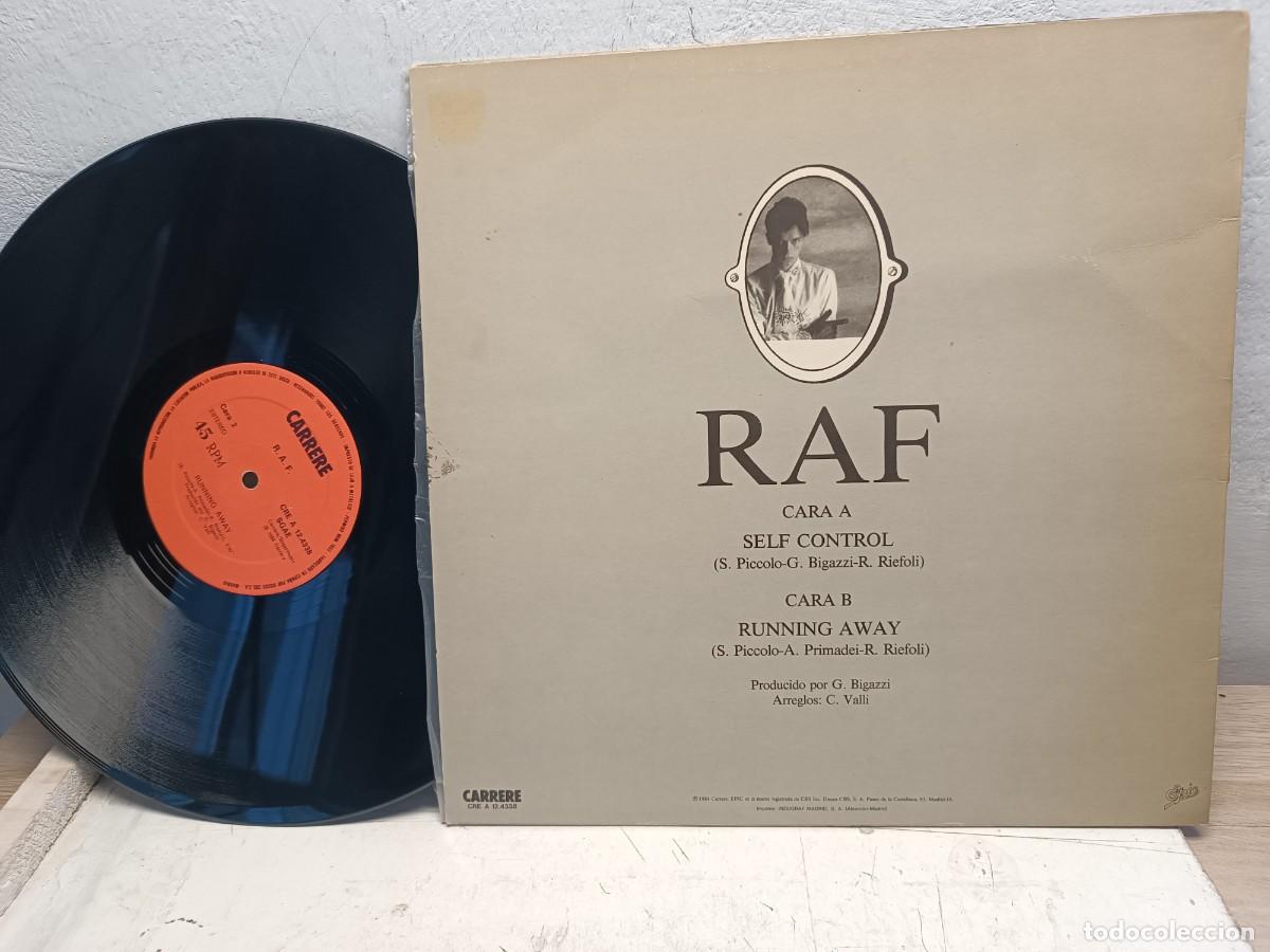 Discos de vinilo: RAF -SELF CONTROL MAXI 45 RPM LP - Foto 2