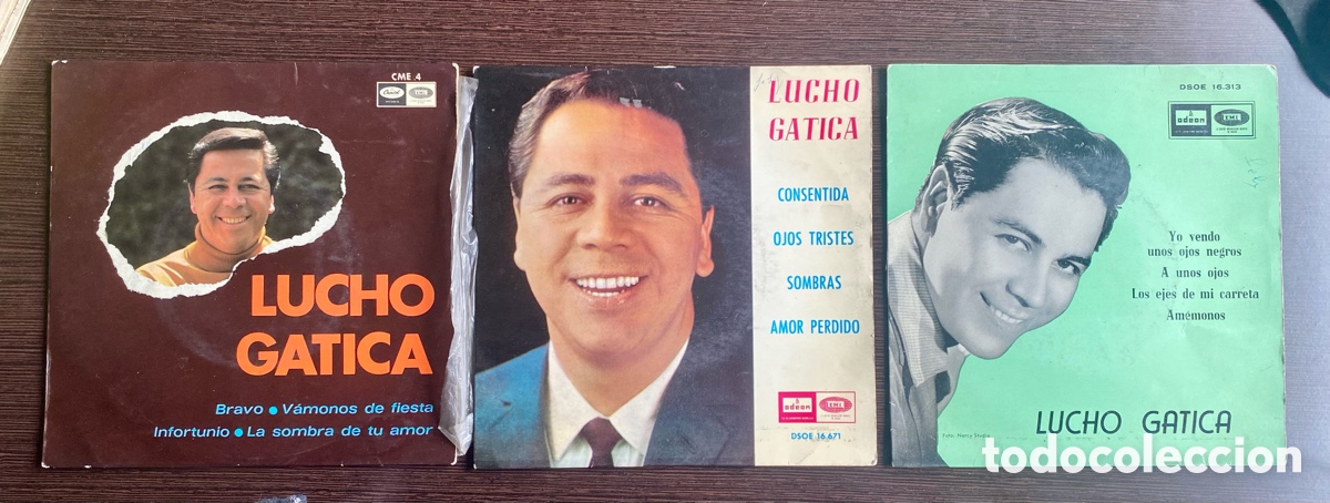 Discos de vinilo: LOTE LUCHO GATICA - 3 EPs - EMI ODEON 1965 - Foto 1