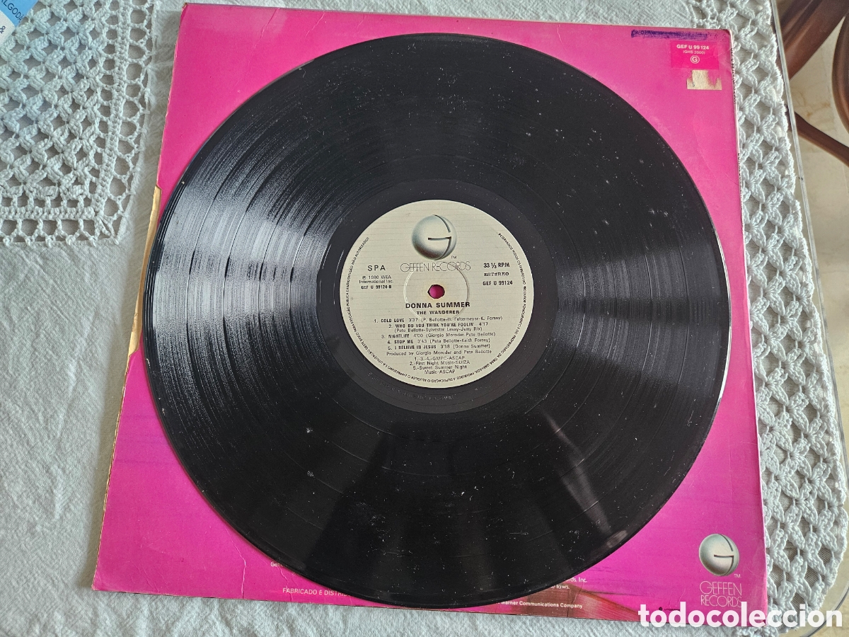 Discos de vinilo: LP Donna Summer the Wanderer - Foto 2