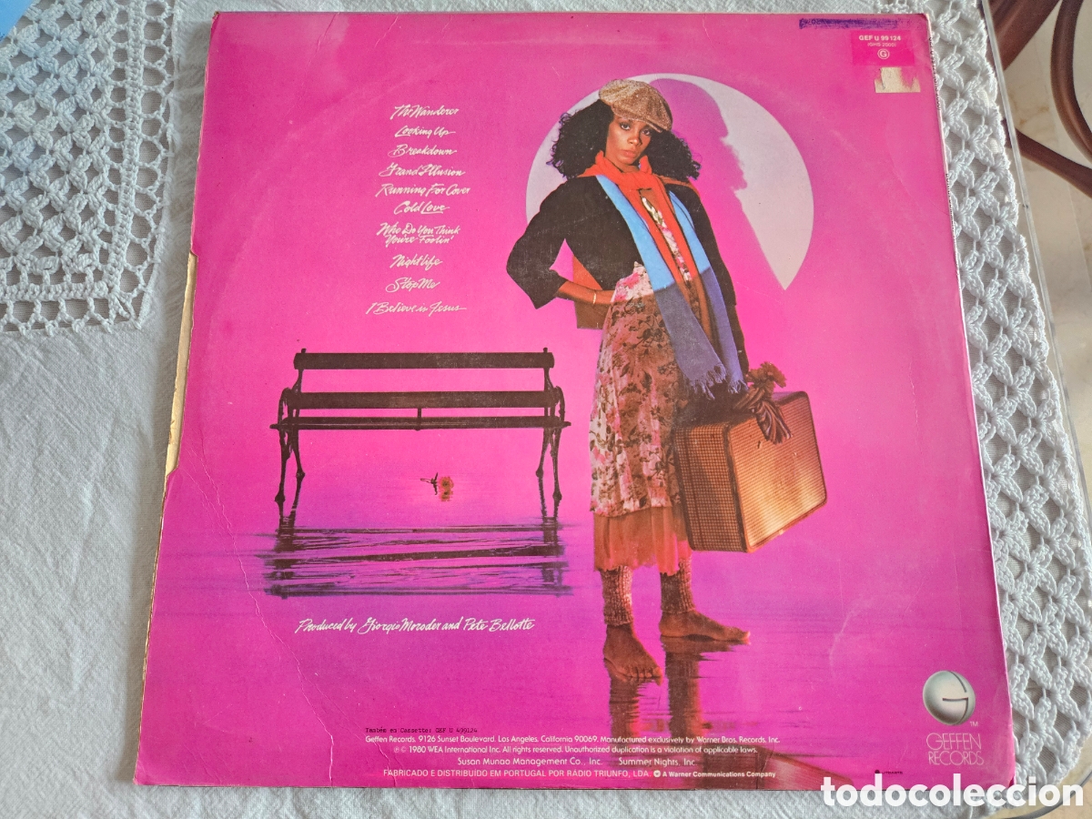 Discos de vinilo: LP Donna Summer the Wanderer - Foto 3