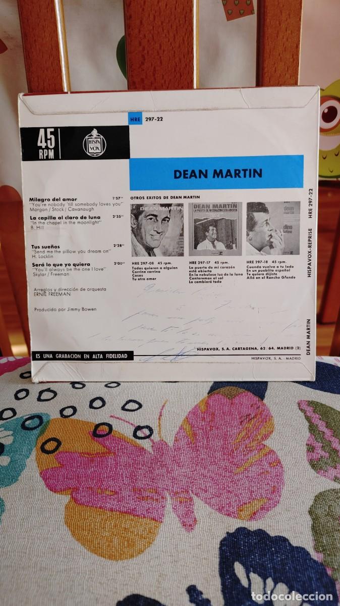 Discos de vinilo: DEAN MARTIN-EP LA CAPILLA AL CLARO DE LUNA +3 - Foto 2