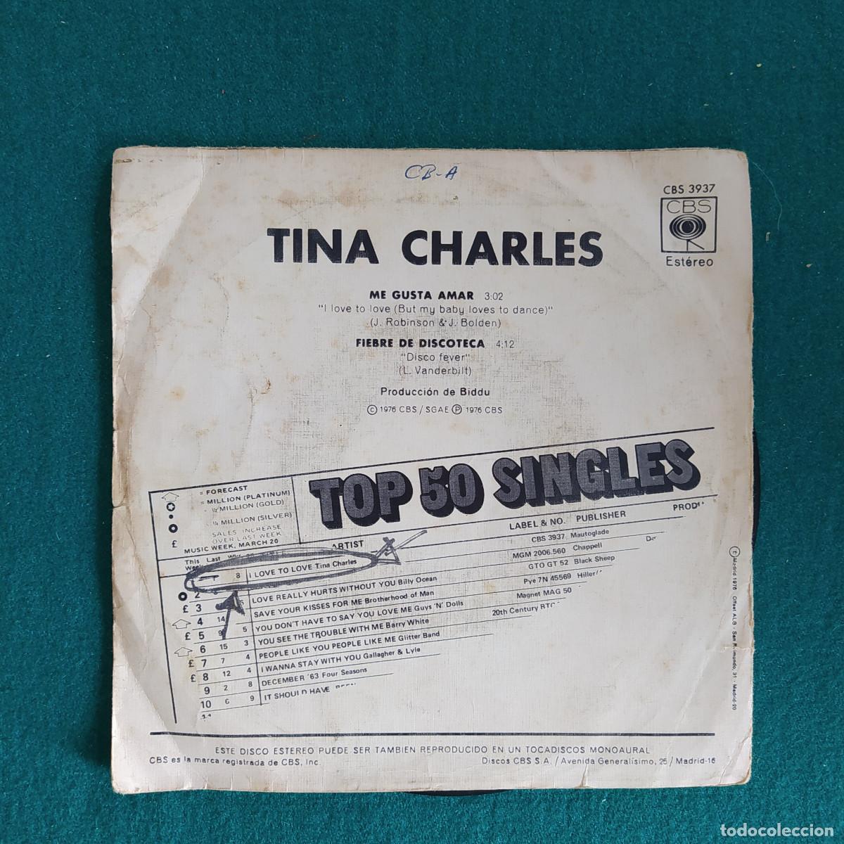 Discos de vinilo: Tina Charles &ndash; Me Gusta Amar - Foto 2