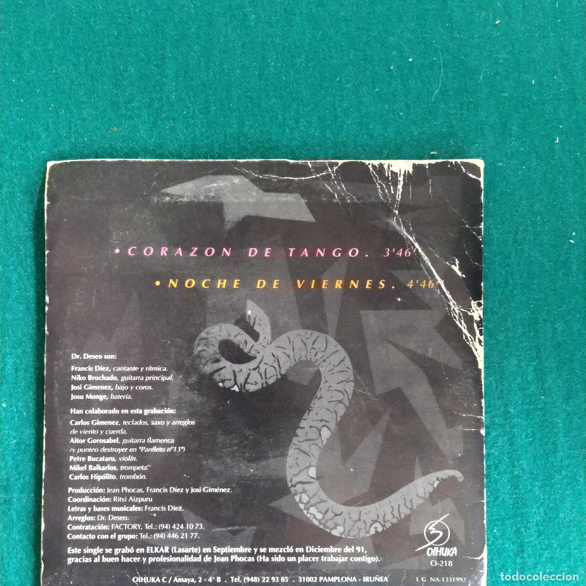 Discos de vinilo: Doctor Deseo &ndash; Coraz&oacute;n De Tango - Foto 2