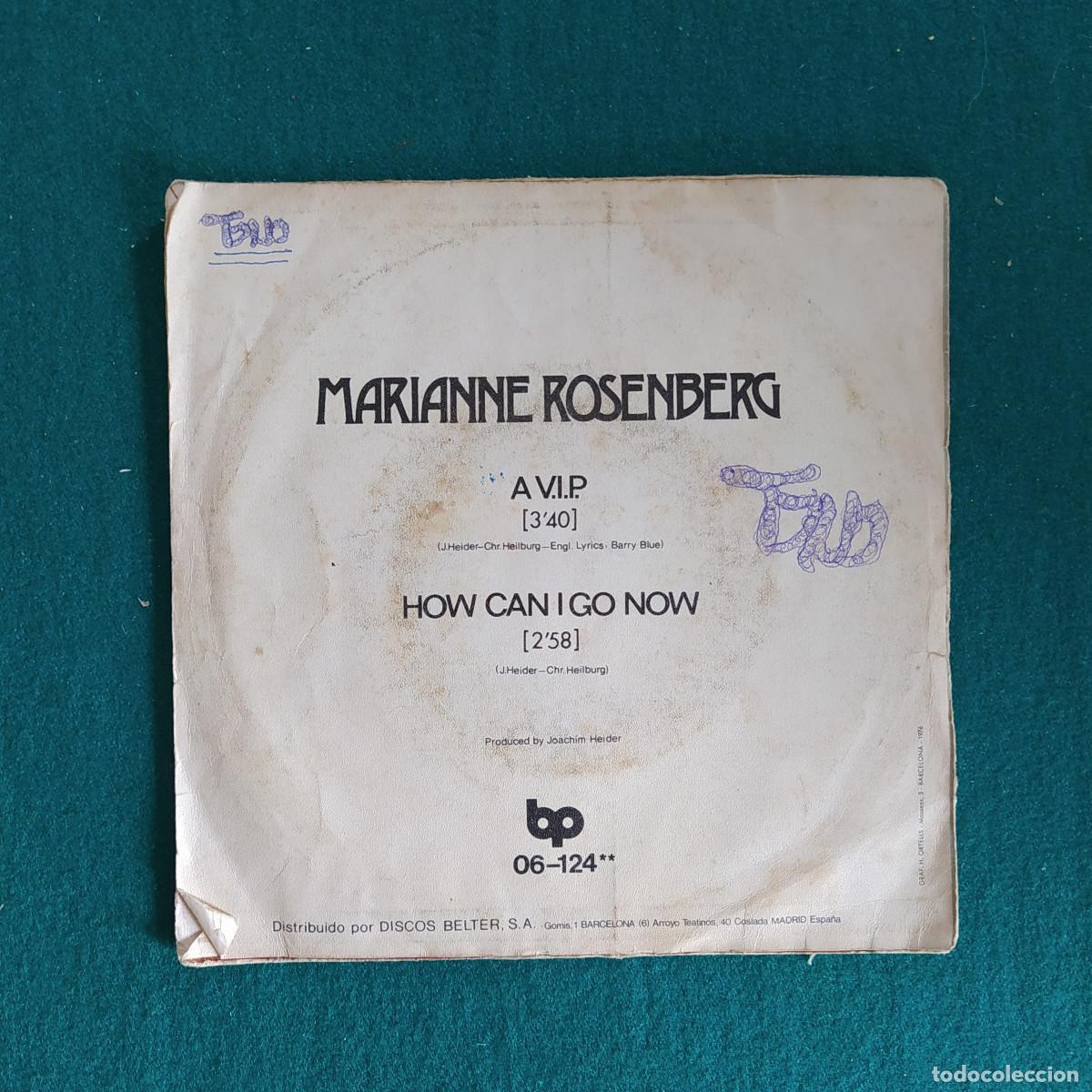 Discos de vinilo: Marianne Rosenberg &ndash; A V.I.P. - Foto 2