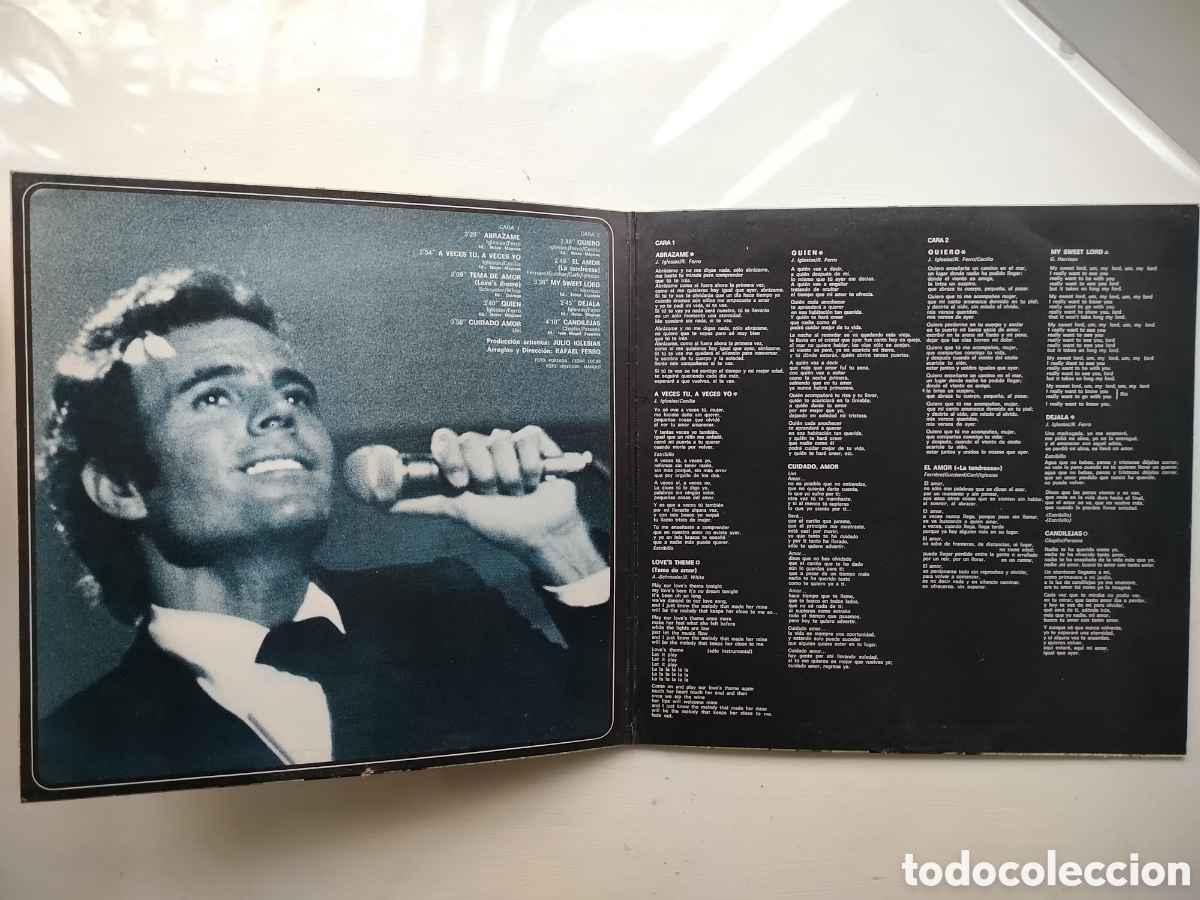 Discos de vinilo: Julio Iglesias LP El Amor - Foto 2