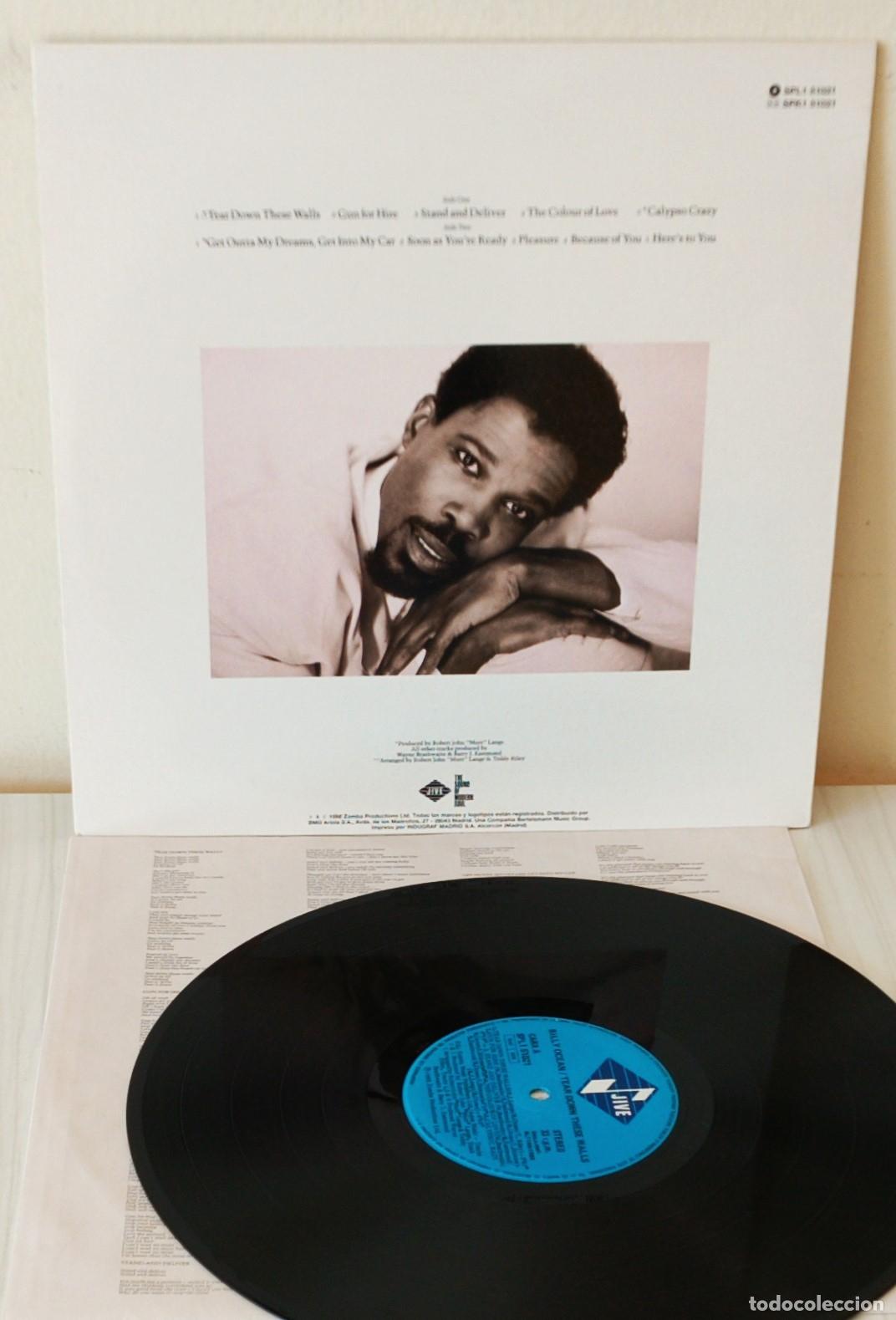 Discos de vinilo: BILLY OCEAN - TEAR DOWN THESE WALLS JIVE - 1988 - Foto 2