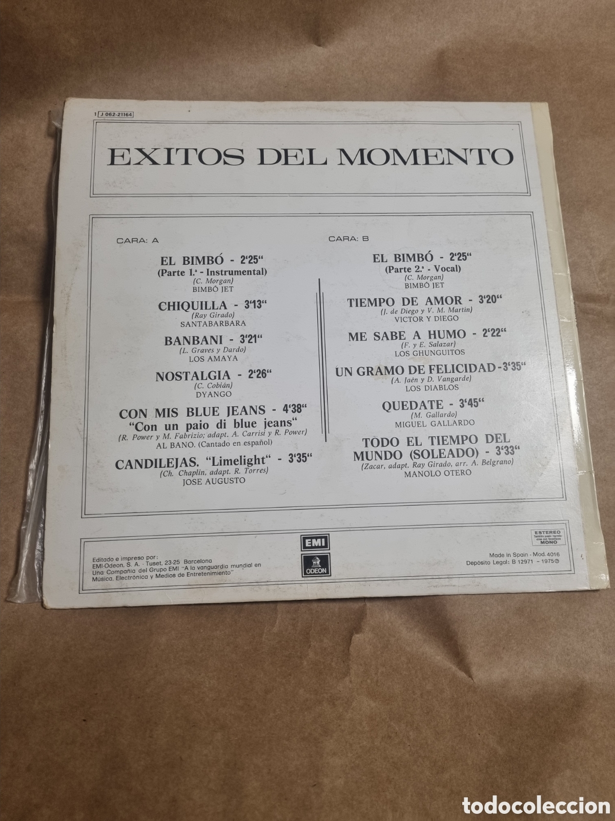 Discos de vinilo: VIN7093 exitos del momento VINILO SEGUNDAMANO - Foto 2