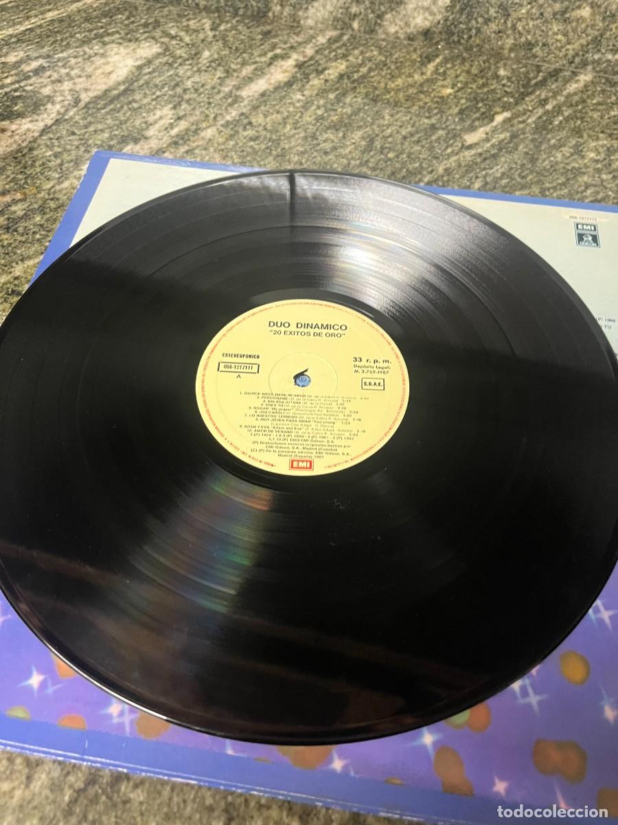 Discos de vinilo: D&uacute;o Din&aacute;mico 20 Exitos De Oro - Foto 3