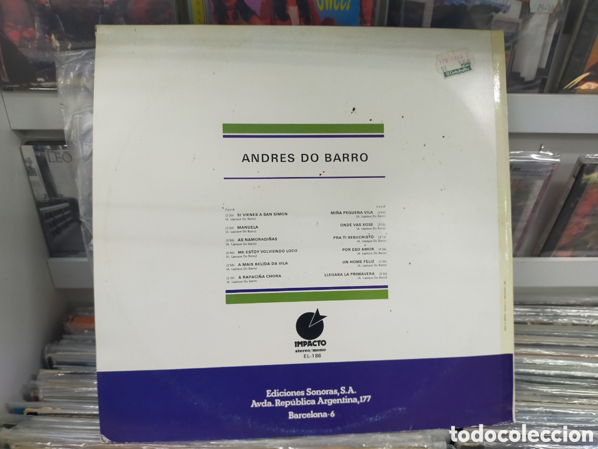 Discos de vinilo: Andr&eacute;s do barro lp 1976 - Foto 2
