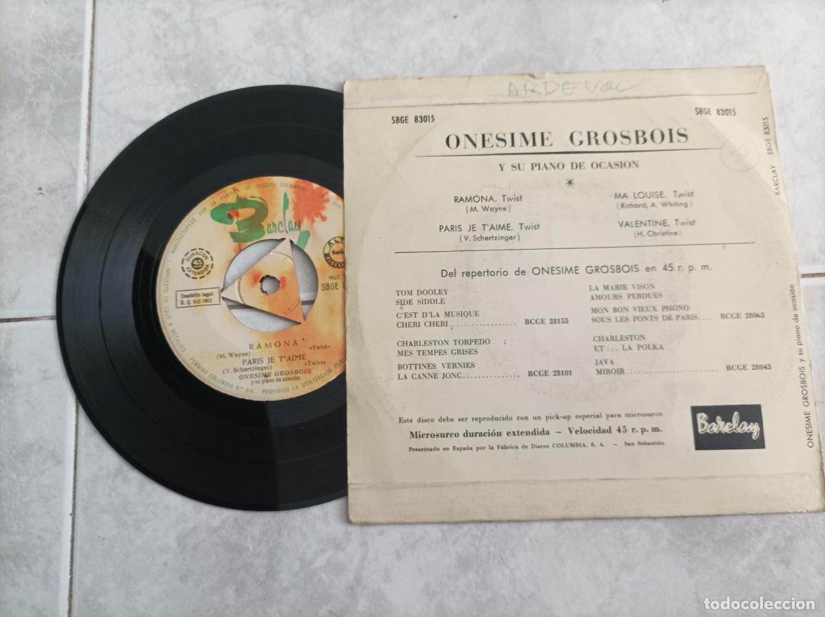 Discos de vinilo: Onesime grosbois twist ep - Foto 2