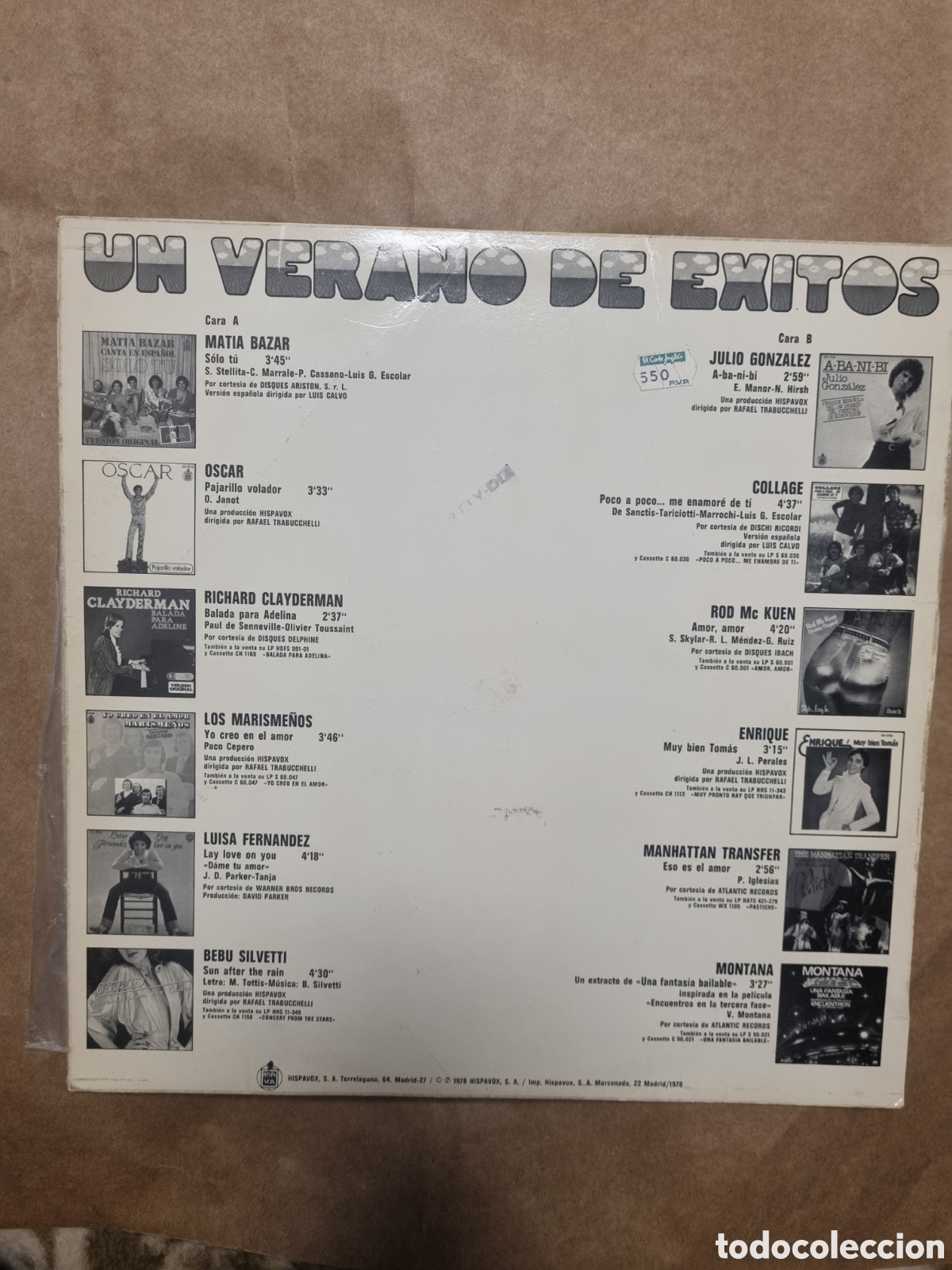 Discos de vinilo: VIN7130 un verano de exitos VINILO SEGUNDAMANO - Foto 2
