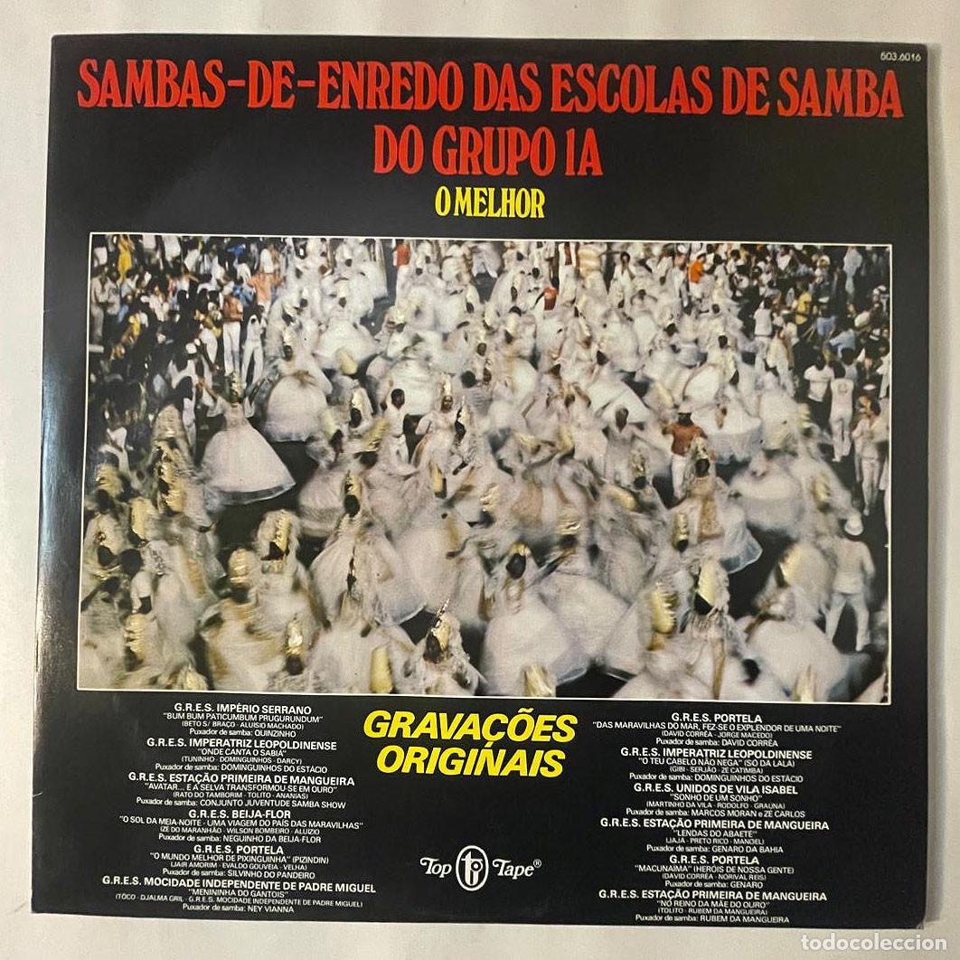 Disques de vinyle: SAMBAS DE ENREDO DAS ESCOLAS DE SAMBA DO GRUPO 1A / O MELHOR (LP RCA 1982) BRASIL