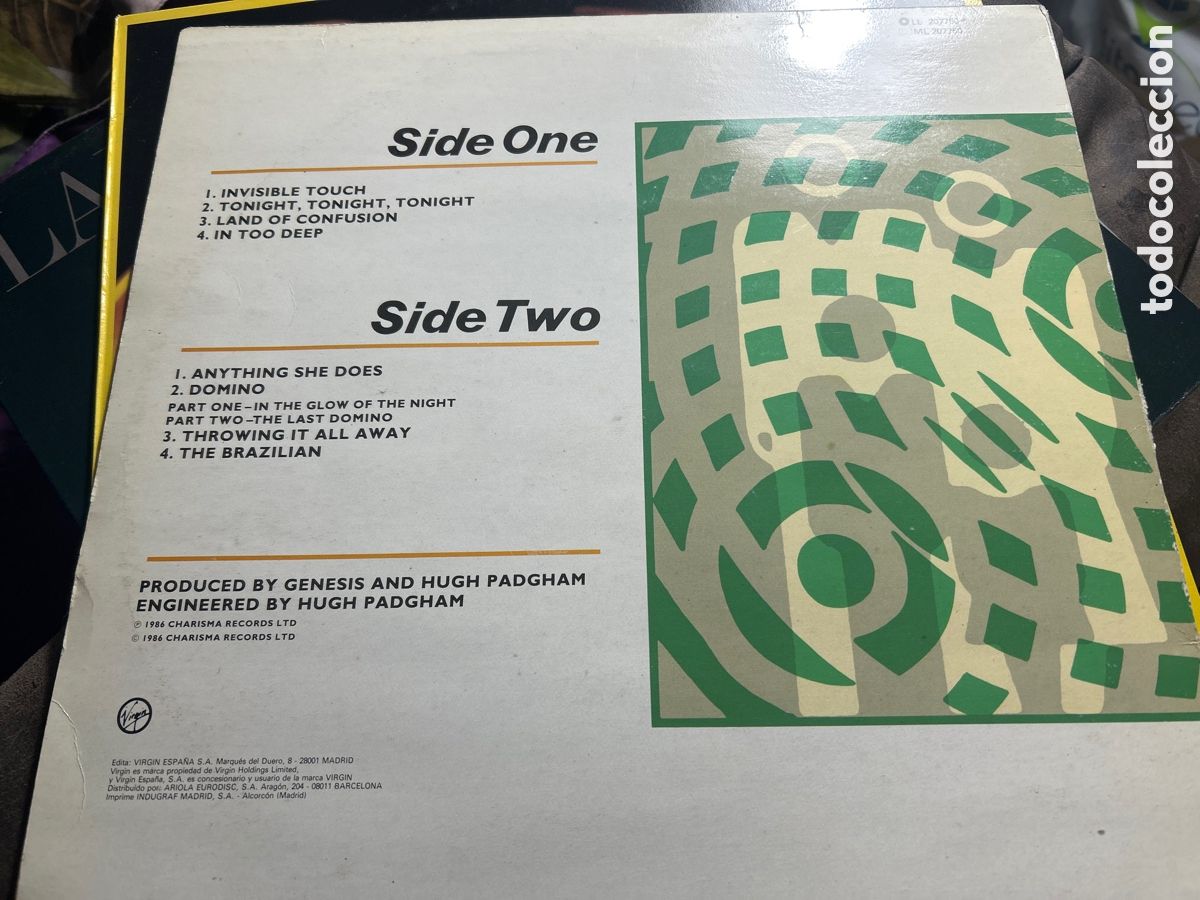 Discos de vinilo: Genesis: invisible touch. Lp vinilo - Foto 2