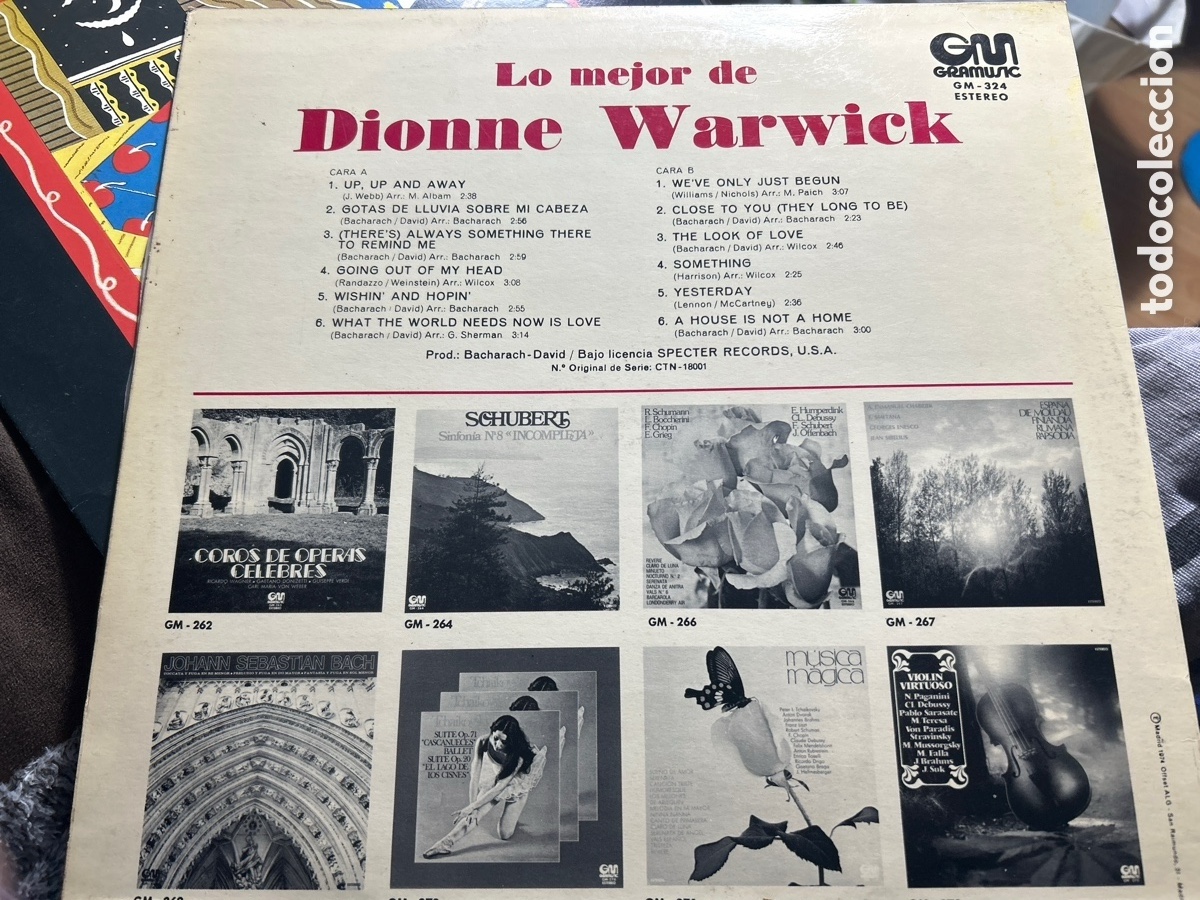 Discos de vinilo: Lo mejor de Dionne warwick. Lp vinilo - Foto 2
