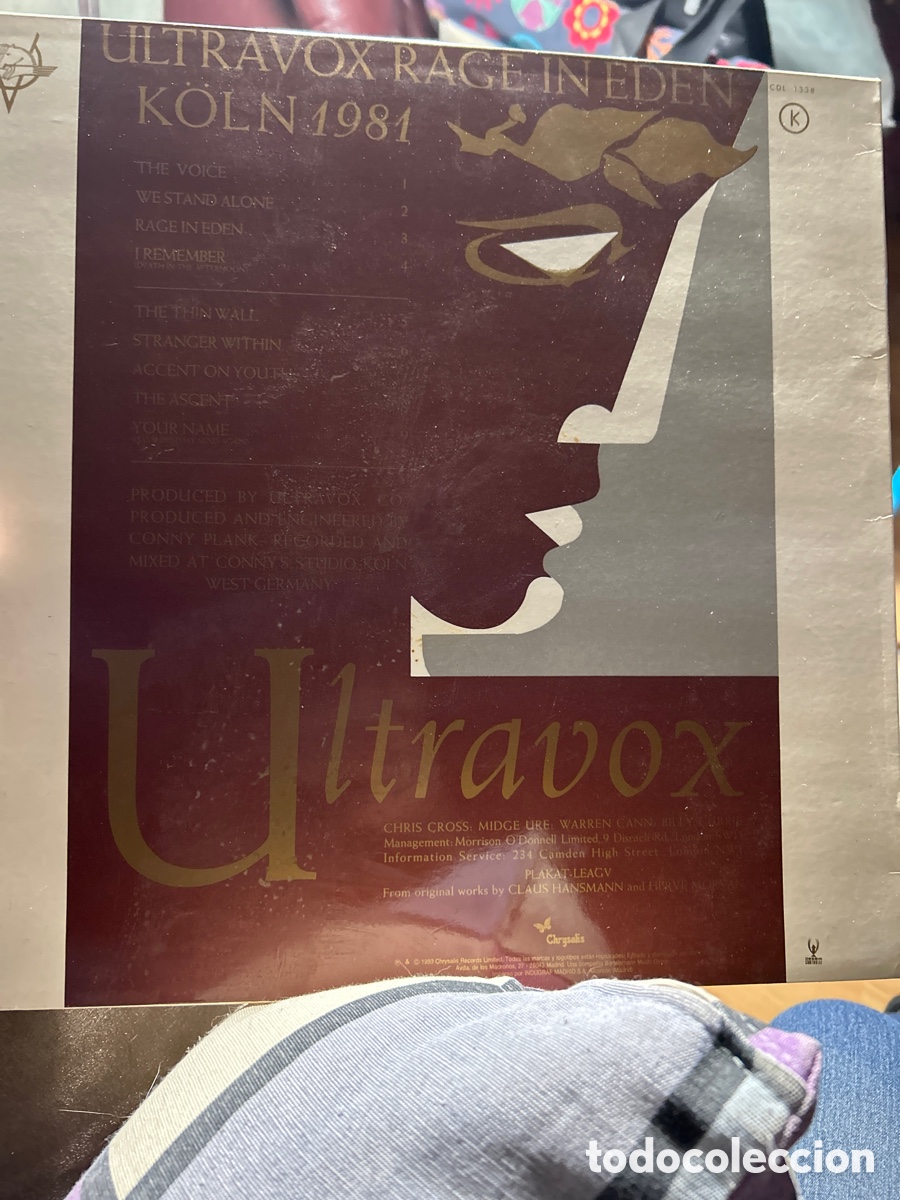 Discos de vinilo: Ultravox: rage in Eden. Lp vinilo - Foto 2