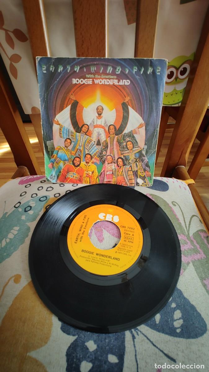 Discos de vinilo: EARTH WIND & FIRE-SINGLE BOOGIE WONDERLAND - Foto 1