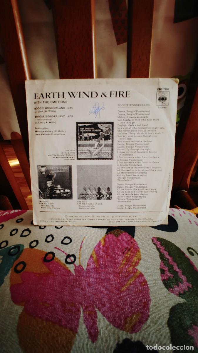 Discos de vinilo: EARTH WIND & FIRE-SINGLE BOOGIE WONDERLAND - Foto 2