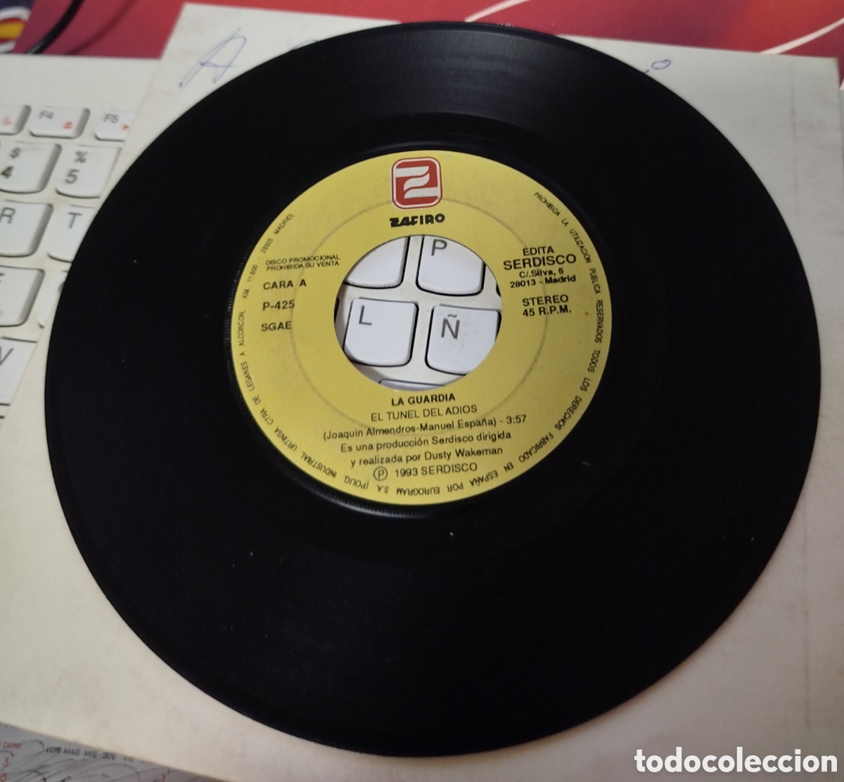 Discos de vinilo: La Guardia- El T&uacute;nel Del Adi&oacute;s. Solo disco - Foto 1