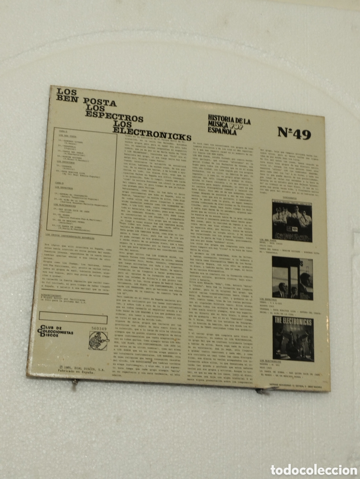 Discos de vinilo: LOS BEN POSTA/LOS ESPECTROS/LOS ELECTRONIKS - Foto 3