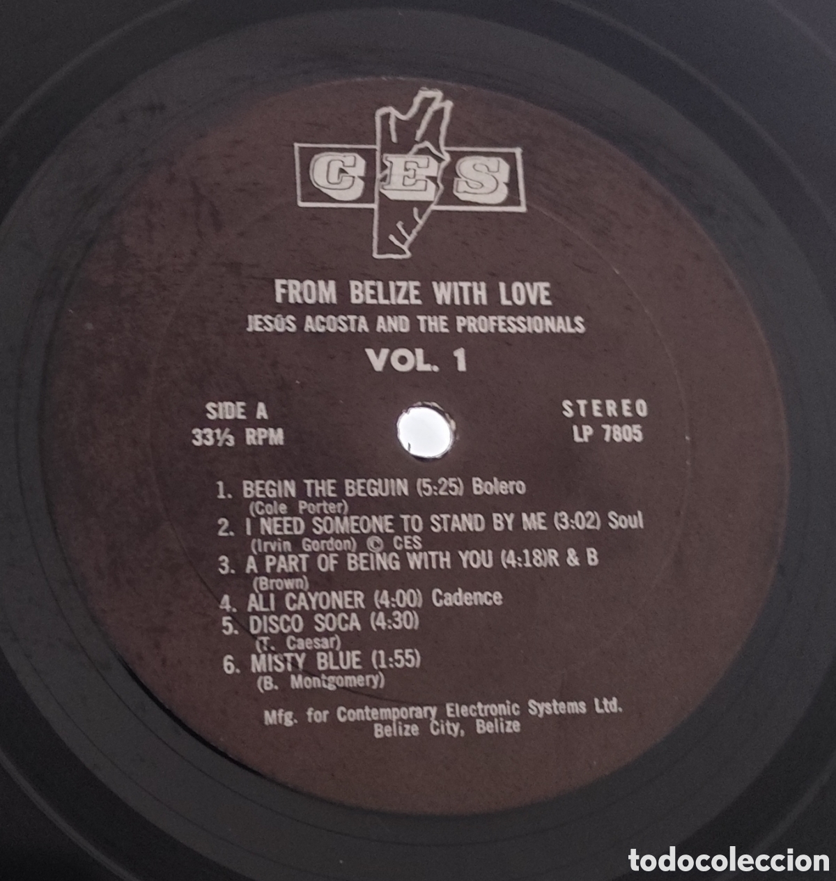 Discos de vinilo: THE PROFESSIONALS - FROM BELIZE WITH LOVE - Foto 2