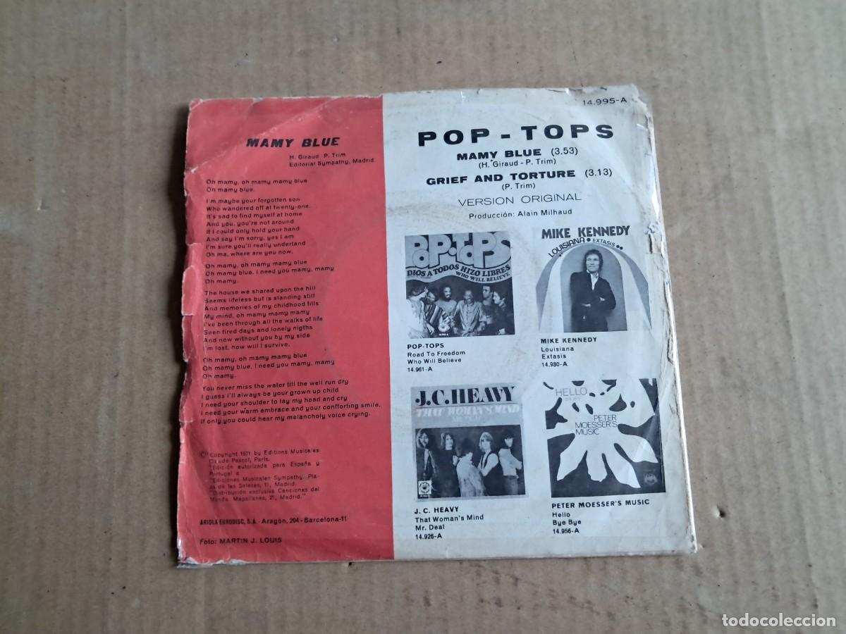 Discos de vinilo: POP TOPS - MAMY BLUE SINGLE 1971 - Foto 3