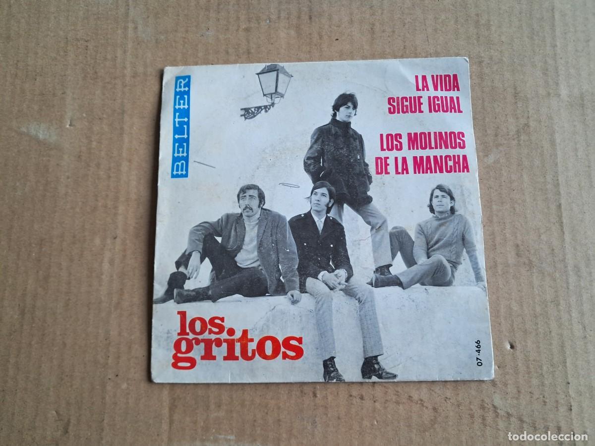 Discos de vinilo: LOS GRITOS - LA VIDA SIGUE IGUAL SINGLE 1968 - Foto 1
