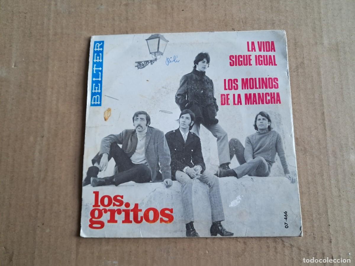 Discos de vinilo: LOS GRITOS - LA VIDA SIGUE IGUAL SINGLE 1968 - Foto 3