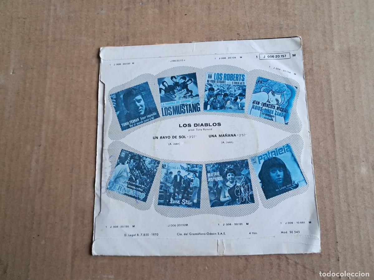 Discos de vinilo: LOS DIABLOS - UN RAYO DE SOL SINGLE 1970 - Foto 3