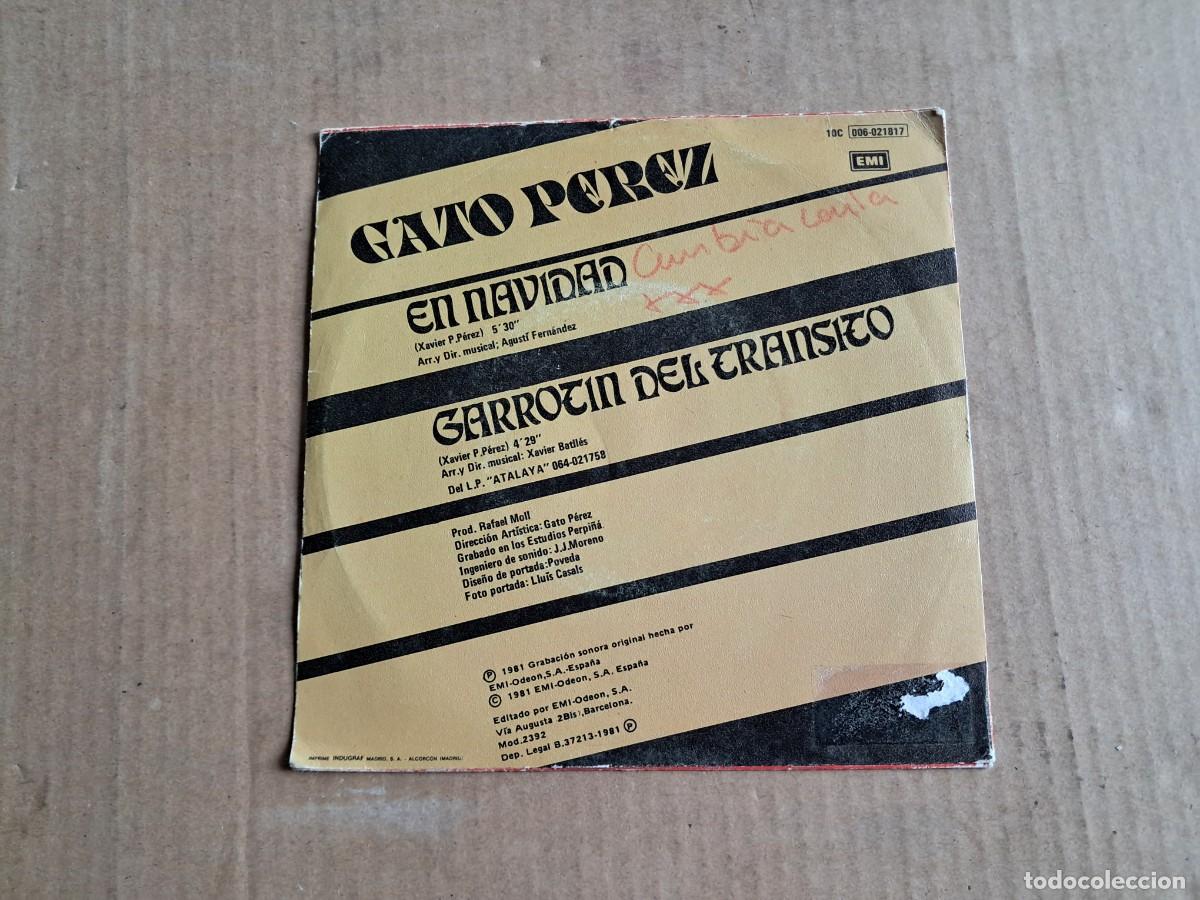 Discos de vinilo: GATO PEREZ - EN NAVIDAD SINGLE 1981 - Foto 3