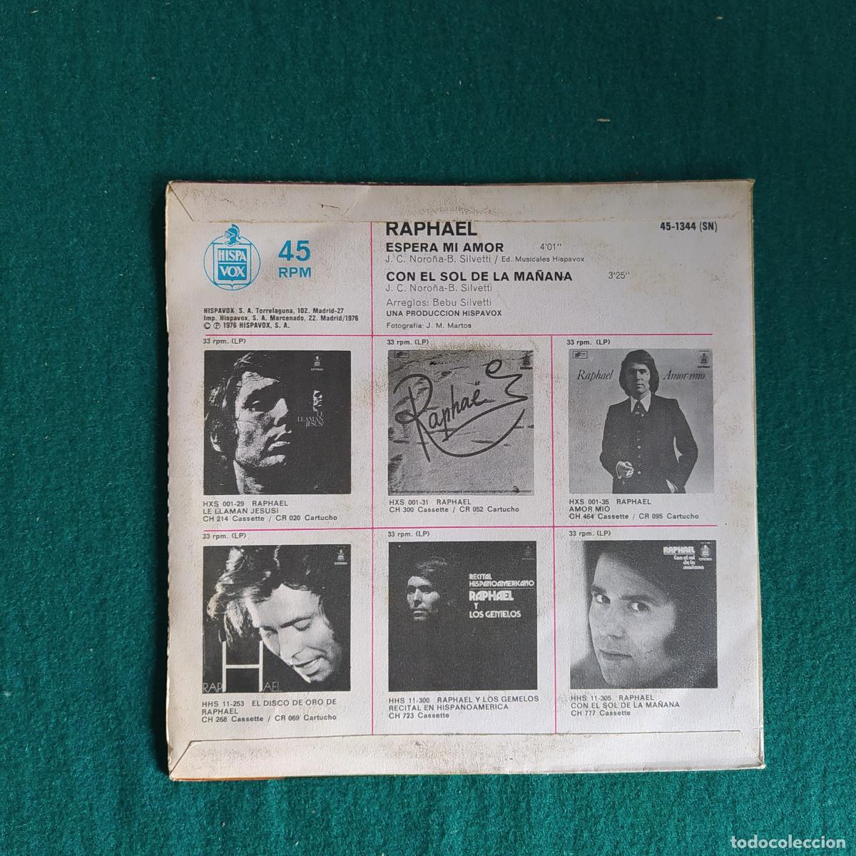 Discos de vinilo: Raphael &ndash; Espera Mi Amor - Foto 2